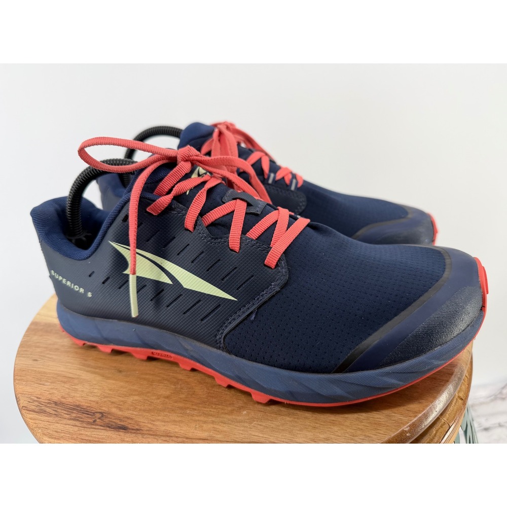 Altra Superior 5 Womens 10.5 Trail Running Shoes Navy Blue Coral AL0A5483442 - Picture 3 of 12